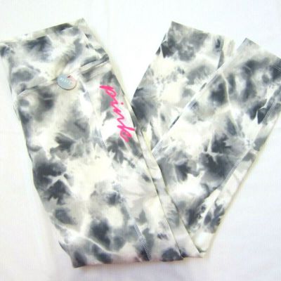 Victoria Secret Pink SCRIPT ?? LOGO STORMY SKY TIE DYE ULTIMATE V LEGGING PANT L